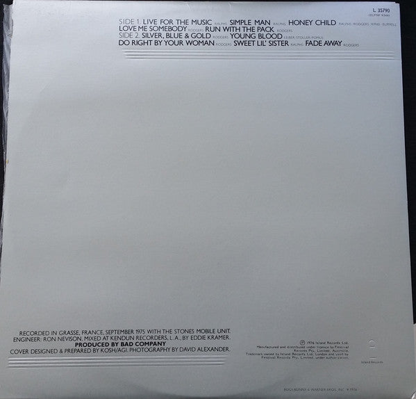 Bad Company – Run With The Pack LP vinyl record, image 3 of 9