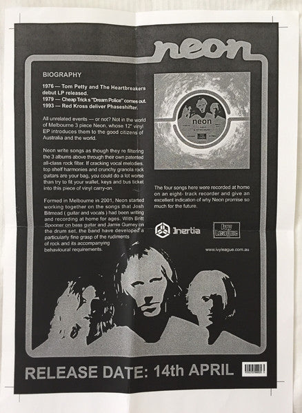 Neon – Neon 12" vinyl record, image 5 of 5