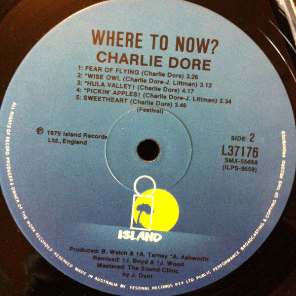 Charlie Dore – Where To Now LP vinyl record, image 4 of 4