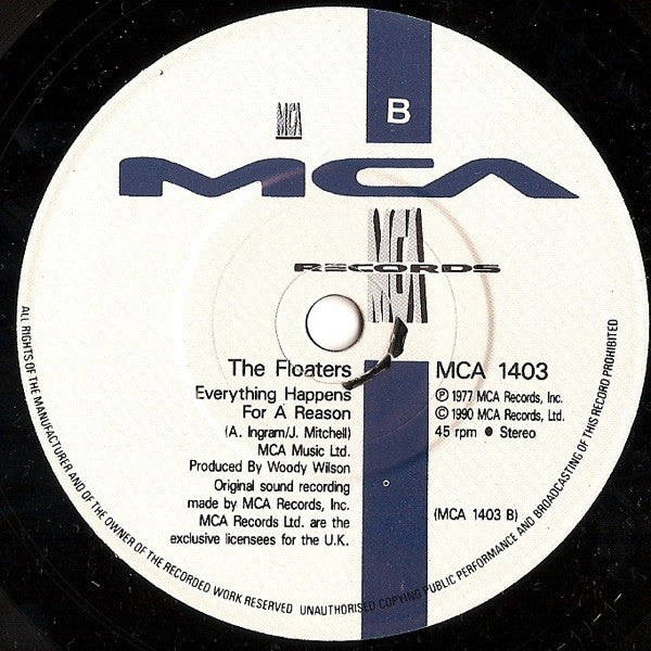 The Floaters – Float On 7" vinyl record, image 4 of 4