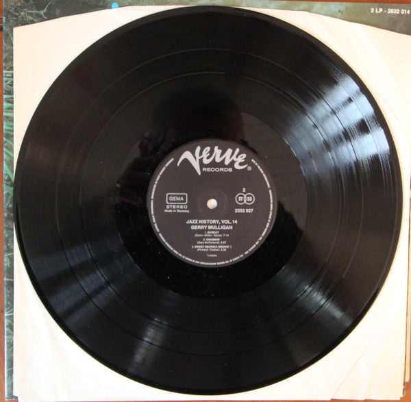 Gerry Mulligan – Jazz - History Vol. 14 (2xLP) LP vinyl record, image 4 of 4