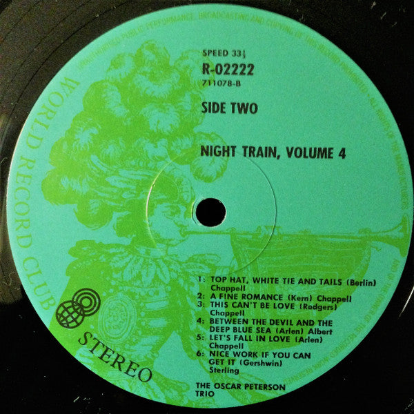 The Oscar Peterson Trio – Night Train Vol. 4 LP vinyl record, image 4 of 4