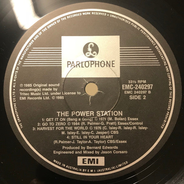 The Power Station – The Power Station LP vinyl record, image 4 of 6