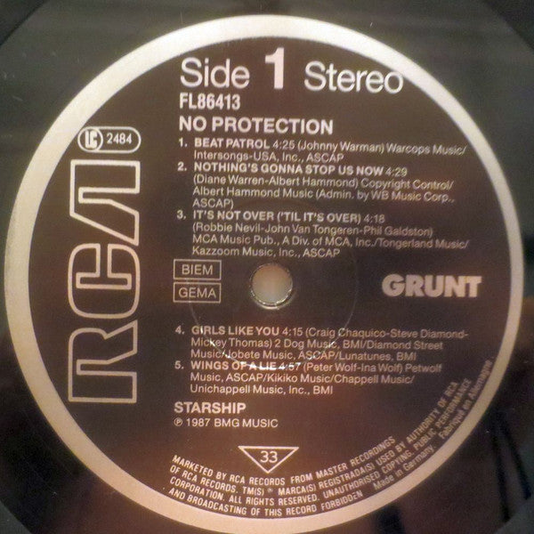 Starship – No Protection LP vinyl record, image 3 of 7