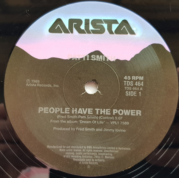 Patti Smith – People Have The Power 12" vinyl record, image 3 of 4