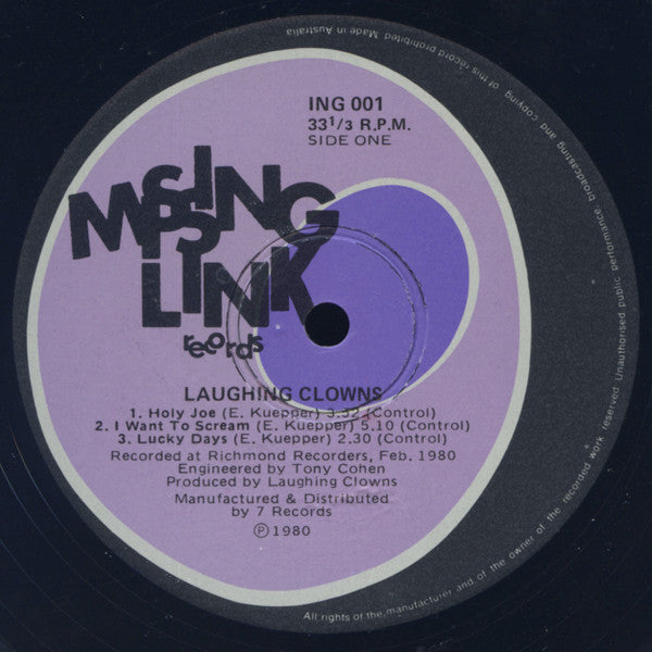 Laughing Clowns – Laughing Clowns 12" vinyl record, image 3 of 4