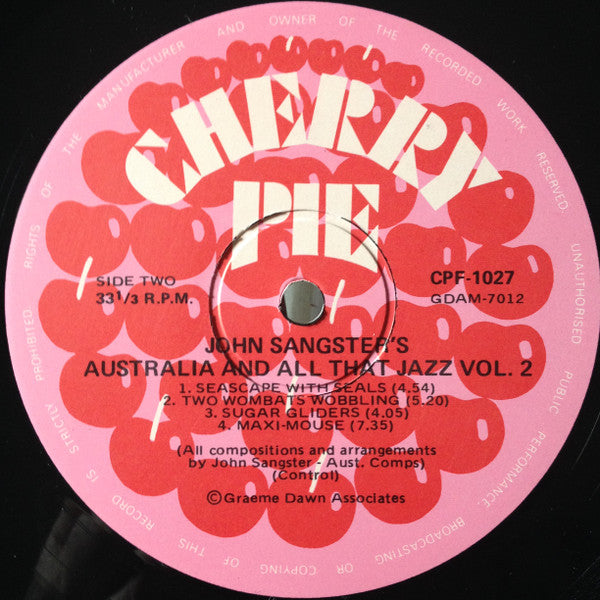 John Sangster – Australia And All That Jazz Vol. 2 LP vinyl record, image 8 of 8