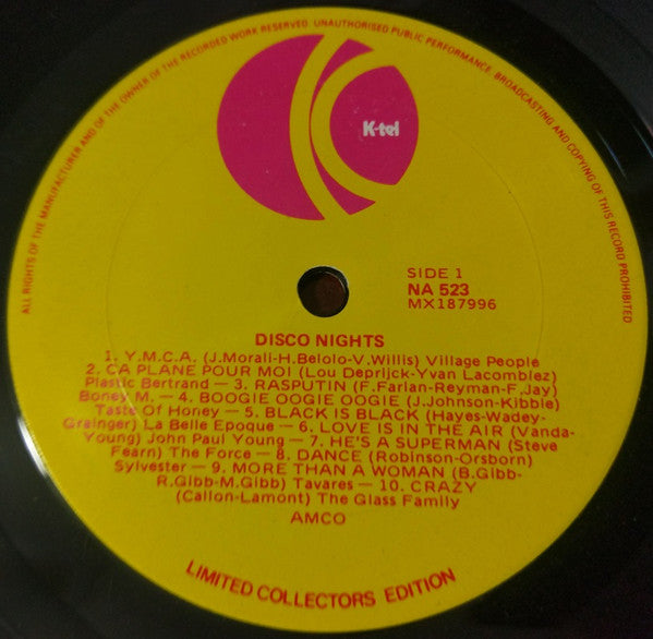 Various – Disco Nights LP vinyl record, image 2 of 3