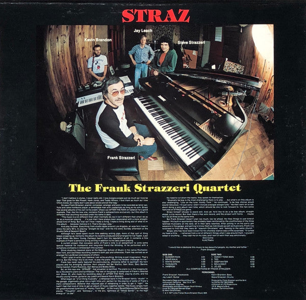 Frank Strazzeri – Straz LP vinyl record, image 2 of 2