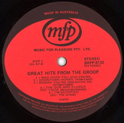 The Groop – Great Hits From The Groop LP vinyl record, image 3 of 4