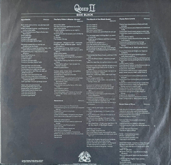 Queen – Queen II LP vinyl record, image 6 of 6