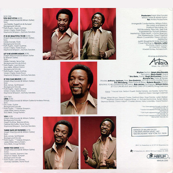 William Salter – It Is So Beautiful To Be LP vinyl record, image 2 of 3