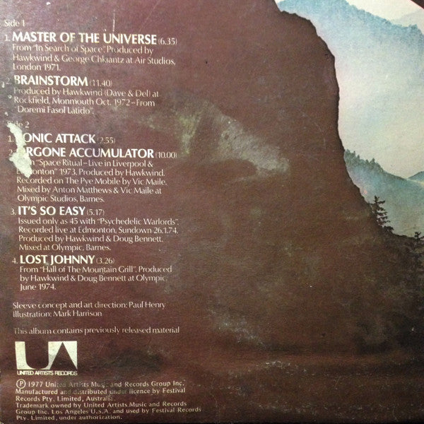 Hawkwind – Masters Of The Universe LP vinyl record, image 4 of 6