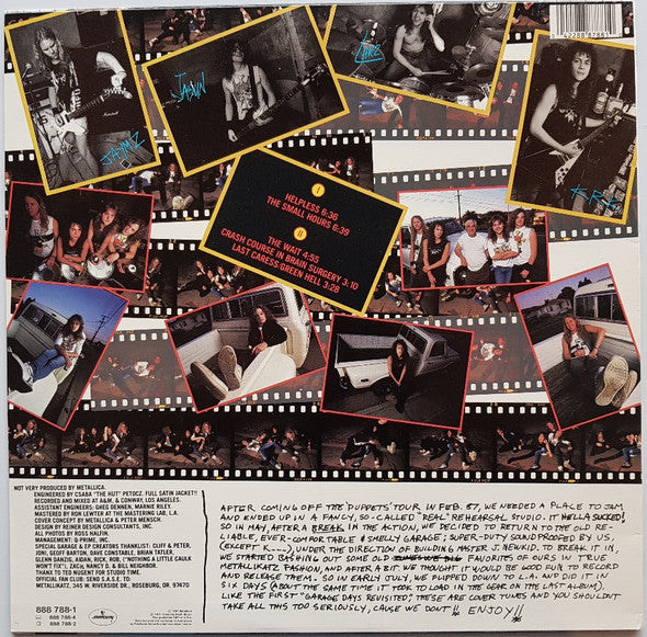 Metallica – The $5.98 E.P. - Garage Days Re-Revisited 12" vinyl record, image 2 of 5