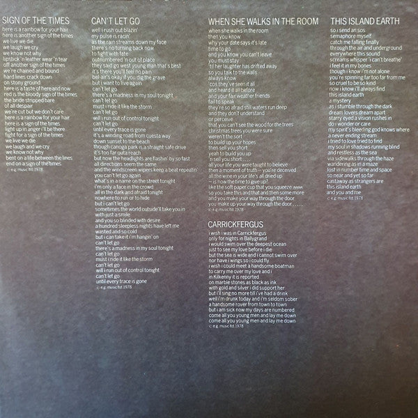 Bryan Ferry – The Bride Stripped Bare LP vinyl record, image 8 of 8