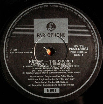 The Church – Heyday LP vinyl record, image 3 of 4