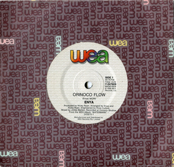 Enya – Orinoco Flow 7" vinyl record, image 3 of 4