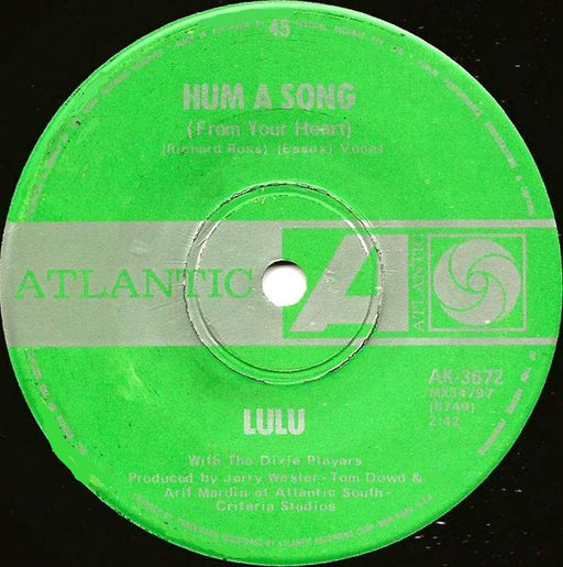Lulu – Hum A Song (From Your Heart) / Where's Eddie 7" vinyl record, image 1 of 3