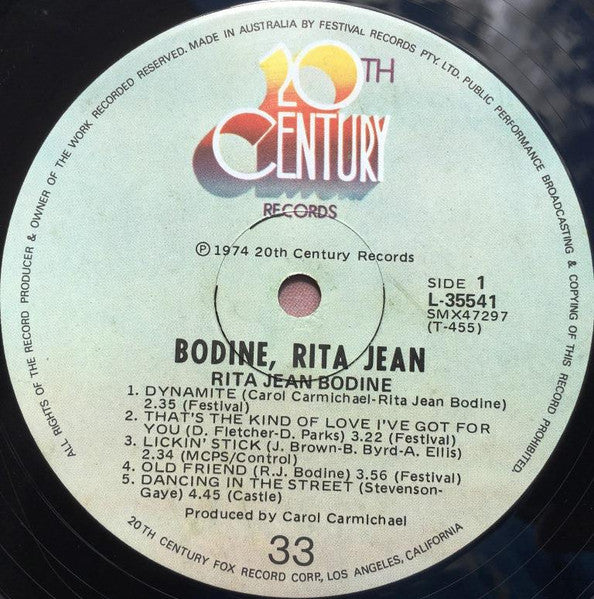 Rita Jean Bodine – Bodine, Rita Jean LP vinyl record, image 3 of 4