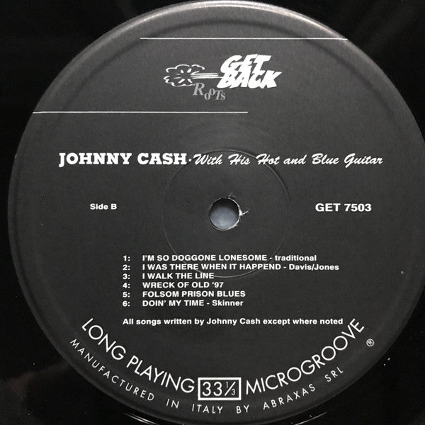 Johnny Cash – With His Hot And Blue Guitar LP vinyl record, image 4 of 6