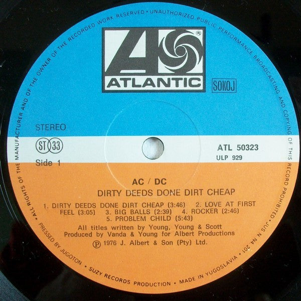 AC/DC – Dirty Deeds Done Dirt Cheap LP vinyl record, image 3 of 10