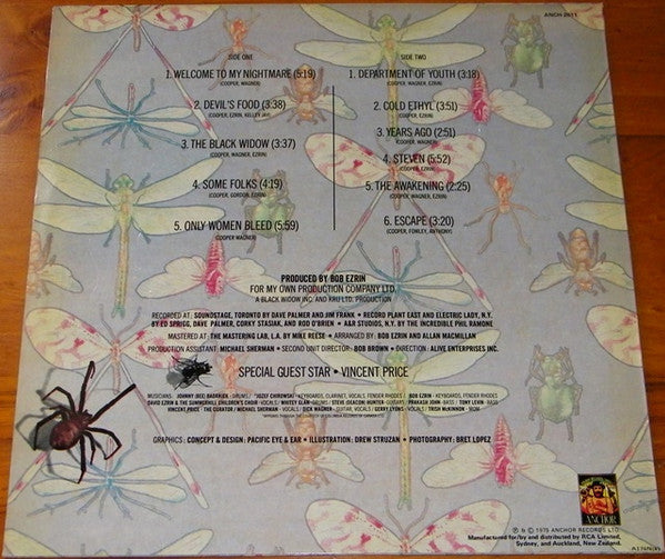 Alice Cooper – Welcome To My Nightmare LP vinyl record, image 2 of 8