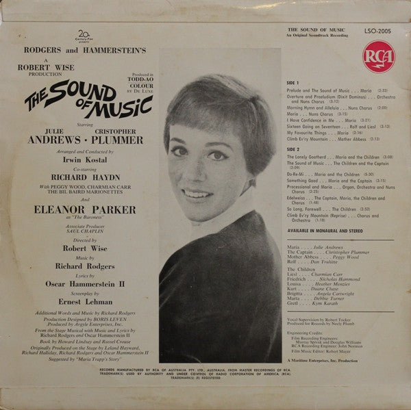 Rodgers & Hammerstein – The Sound Of Music LP vinyl record, image 2 of 4