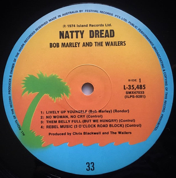 Bob Marley & The Wailers – Natty Dread LP vinyl record, image 3 of 6