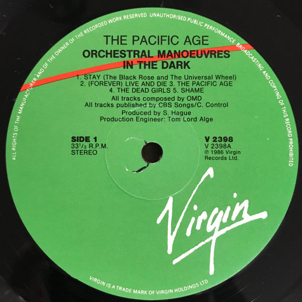 Orchestral Manoeuvres In The Dark – The Pacific Age LP vinyl record, image 6 of 7