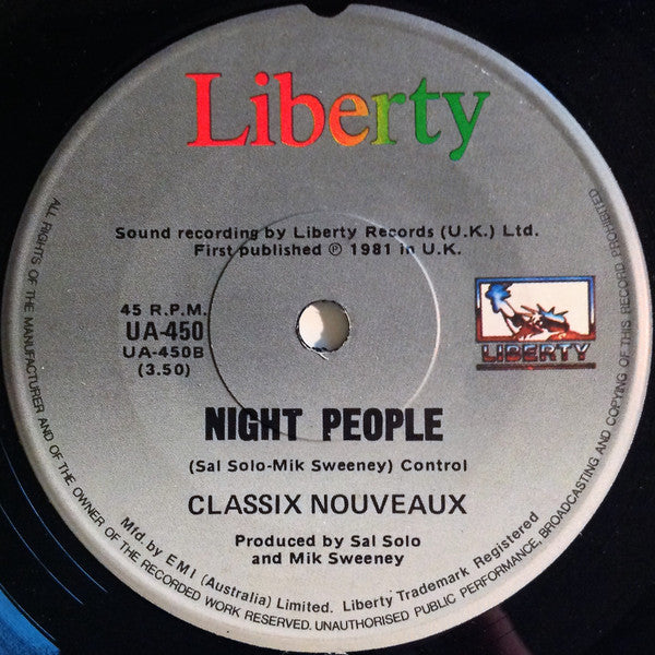 Classix Nouveaux – Guilty 7" vinyl record, image 2 of 2