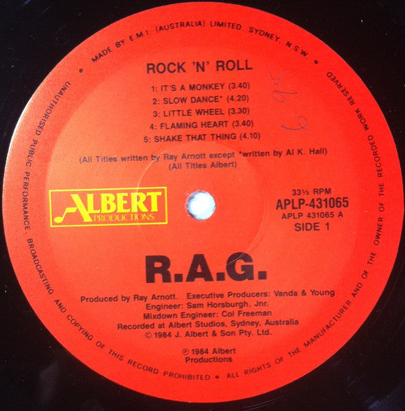 Ray Arnott – Rock 'N' Roll LP vinyl record, image 3 of 4