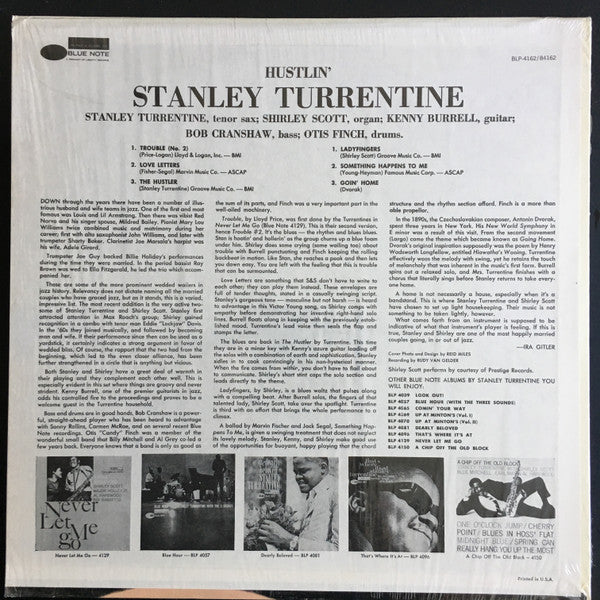 Stanley Turrentine – Hustlin' LP vinyl record, image 2 of 4