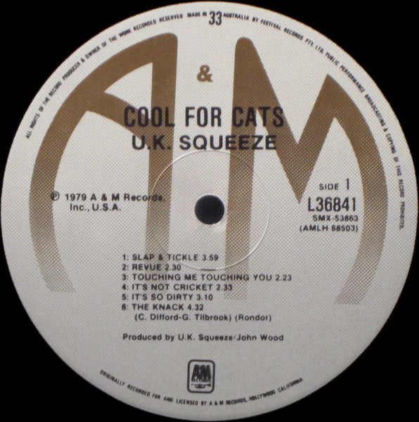 Squeeze – Cool For Cats LP vinyl record, image 3 of 4