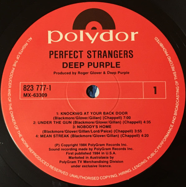 Deep Purple – Perfect Strangers LP vinyl record, image 4 of 5