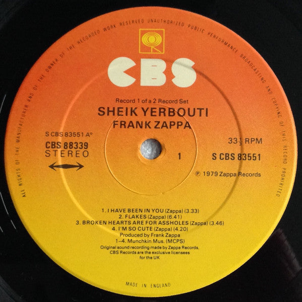 Frank Zappa – Sheik Yerbouti (2xLP) LP vinyl record, image 6 of 10