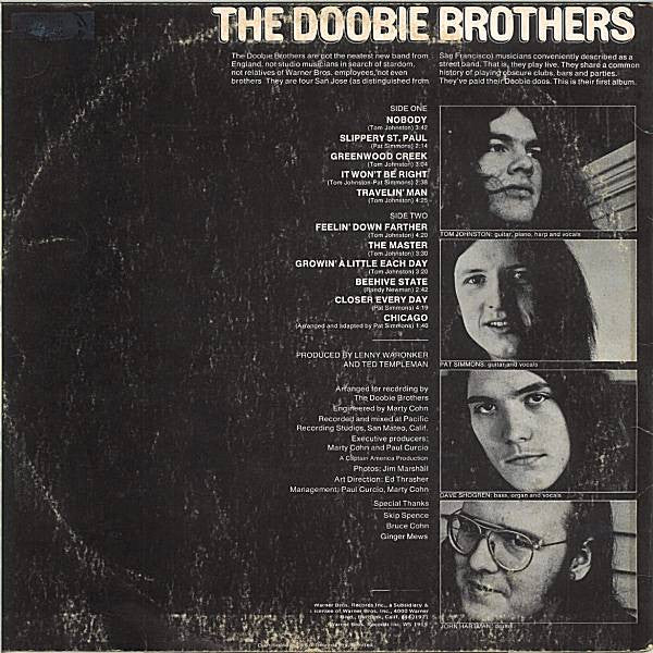 The Doobie Brothers – The Doobie Brothers LP vinyl record, image 2 of 4