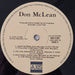 Don McLean – Don McLean LP vinyl record, image 3 of 4