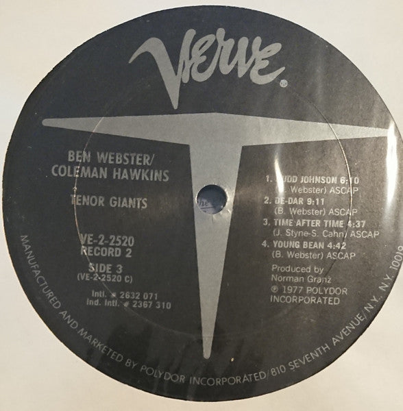 Ben Webster, Coleman Hawkins – Tenor Giants (2xLP) LP vinyl record, image 7 of 8