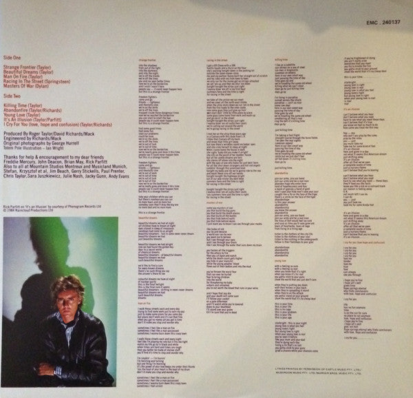 Roger Taylor – Strange Frontier LP vinyl record, image 4 of 6