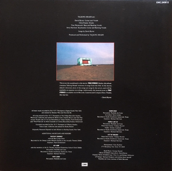 Talking Heads – True Stories LP vinyl record, image 6 of 6