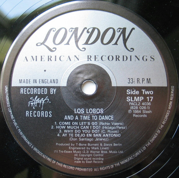 Los Lobos – ... And A Time To Dance LP vinyl record, image 4 of 5