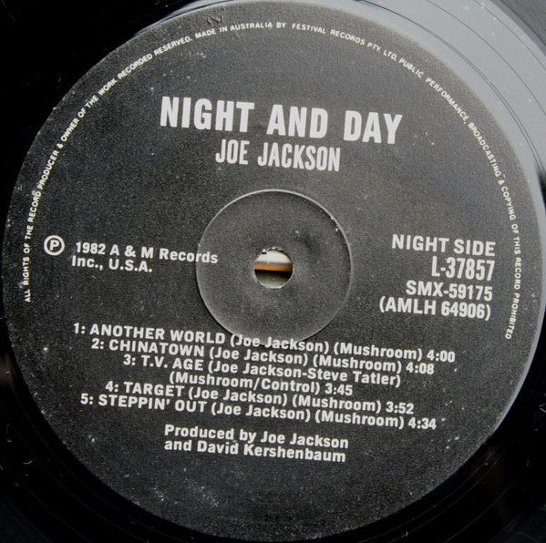 Joe Jackson – Night And Day LP vinyl record, image 3 of 6