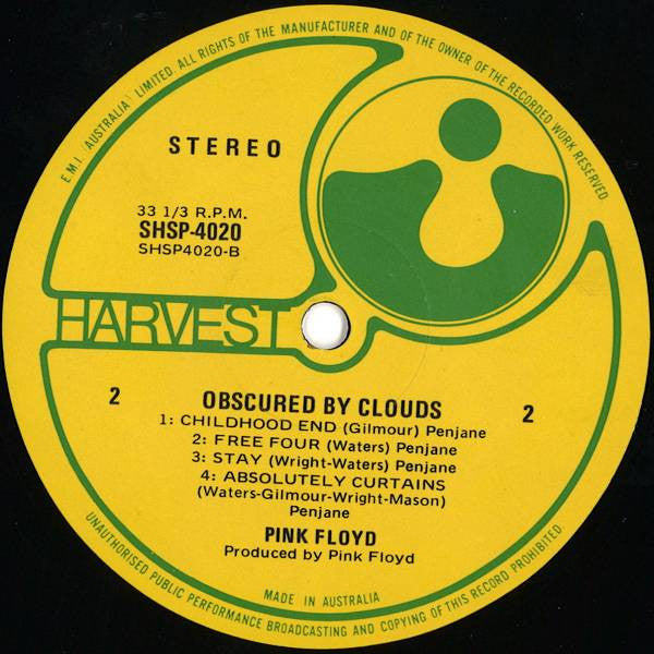 Pink Floyd – Obscured By Clouds LP vinyl record, image 4 of 4