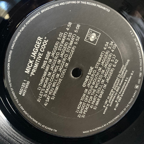 Mick Jagger – Primitive Cool LP vinyl record, image 4 of 6