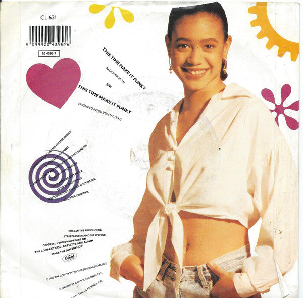 Tracie Spencer – This Time Make It Funky 7" vinyl record, image 2 of 4