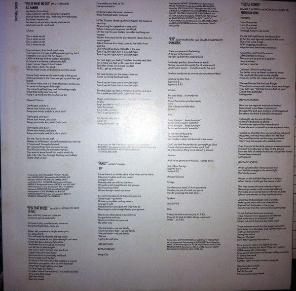 Various – Teenage Mutant Ninja Turtles - The Original Motion Picture Soundtrack LP vinyl record, image 2 of 6