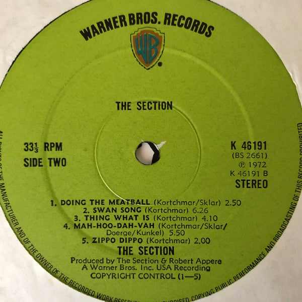 The Section – The Section LP vinyl record, image 3 of 5