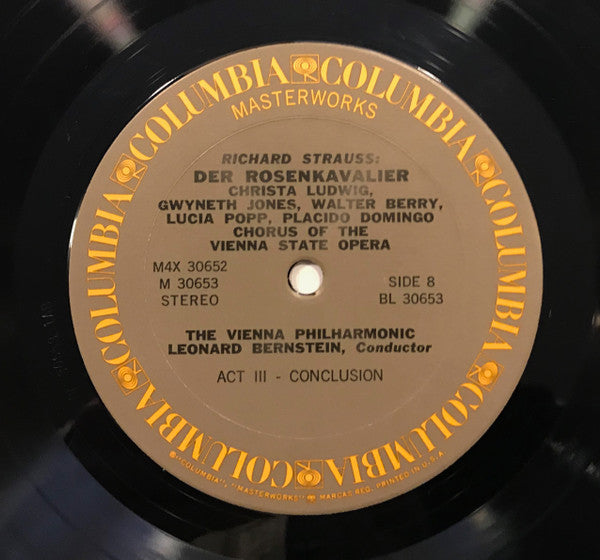 Leonard Bernstein, Wiener Philharmoniker, Christa Ludwig, Gwyneth Jones, Walter Berry, Lucia Popp – Der Rosenkavalier (4xLP) LP vinyl record, image 10 of 10