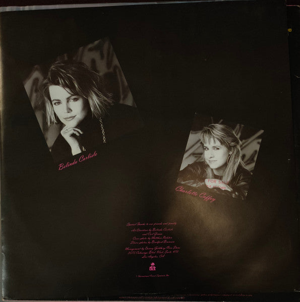 Belinda Carlisle – Belinda LP vinyl record, image 4 of 6