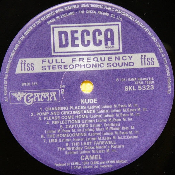 Camel – Nude LP vinyl record, image 6 of 6